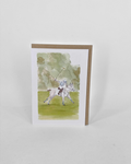 Greeting Card - Single Polo Player