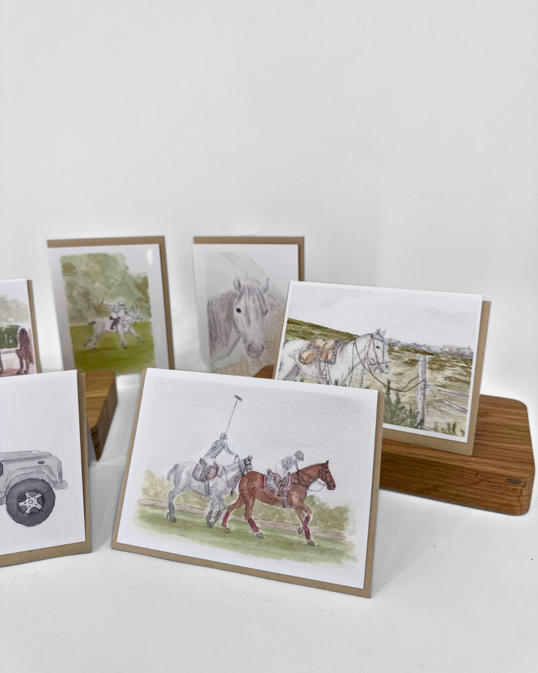 Greeting Card - Single Polo Player