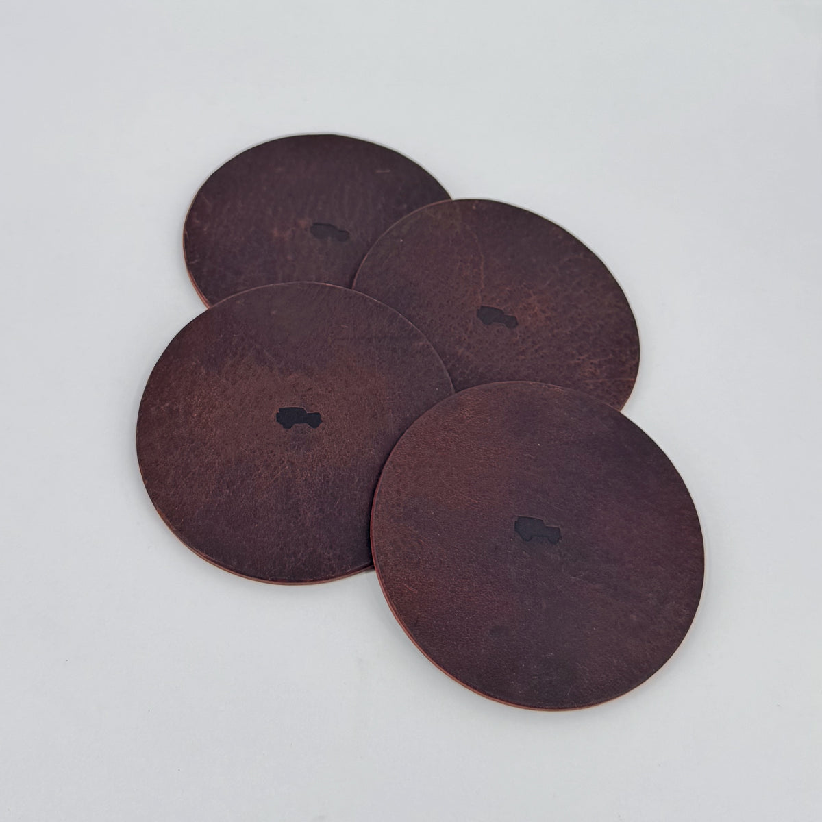 Leather Coasters set of 4
