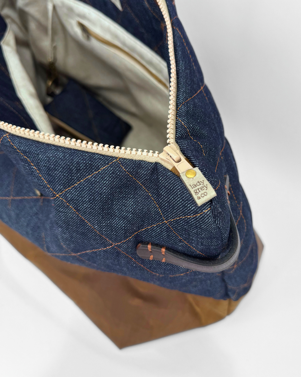 Marcus - Denim/Camel