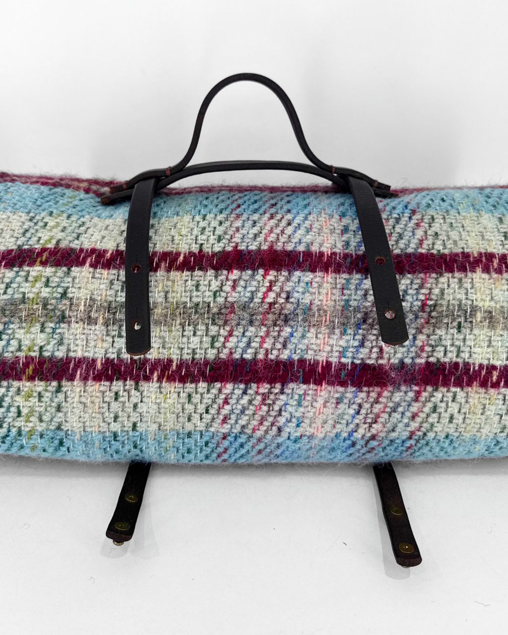 Picnic Rug Roll with Leather holder