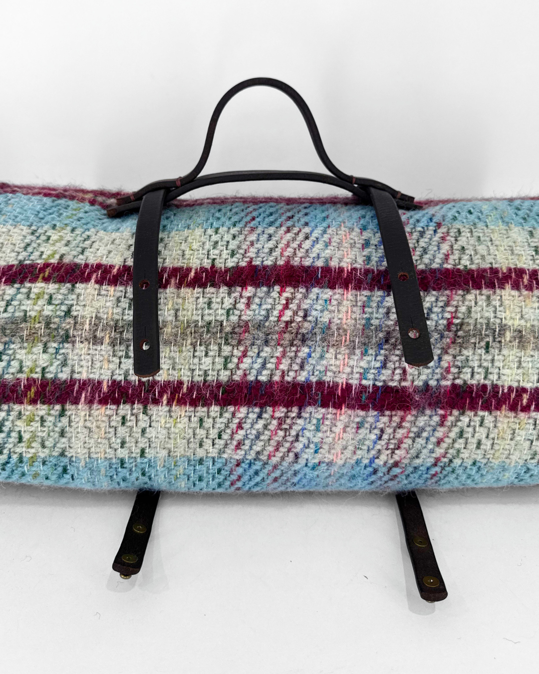 Picnic Rug Roll with Leather holder
