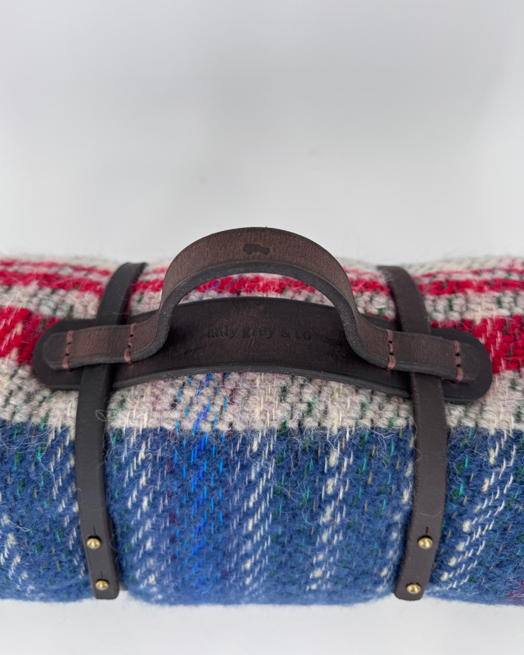 Picnic Rug Roll with Leather holder