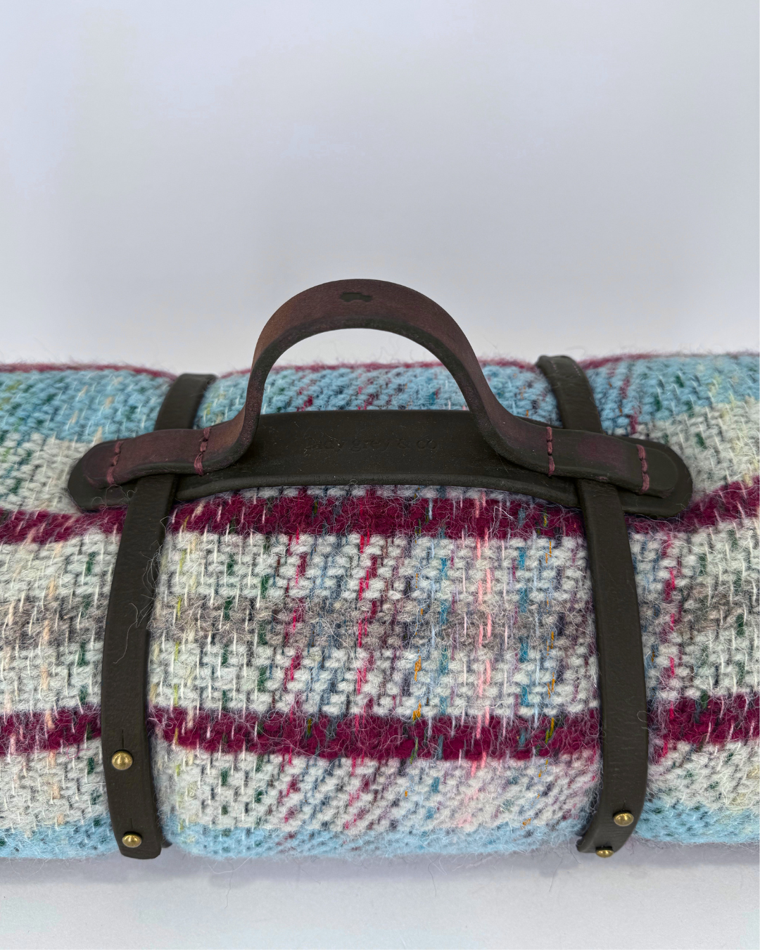Picnic Rug Roll with Leather holder