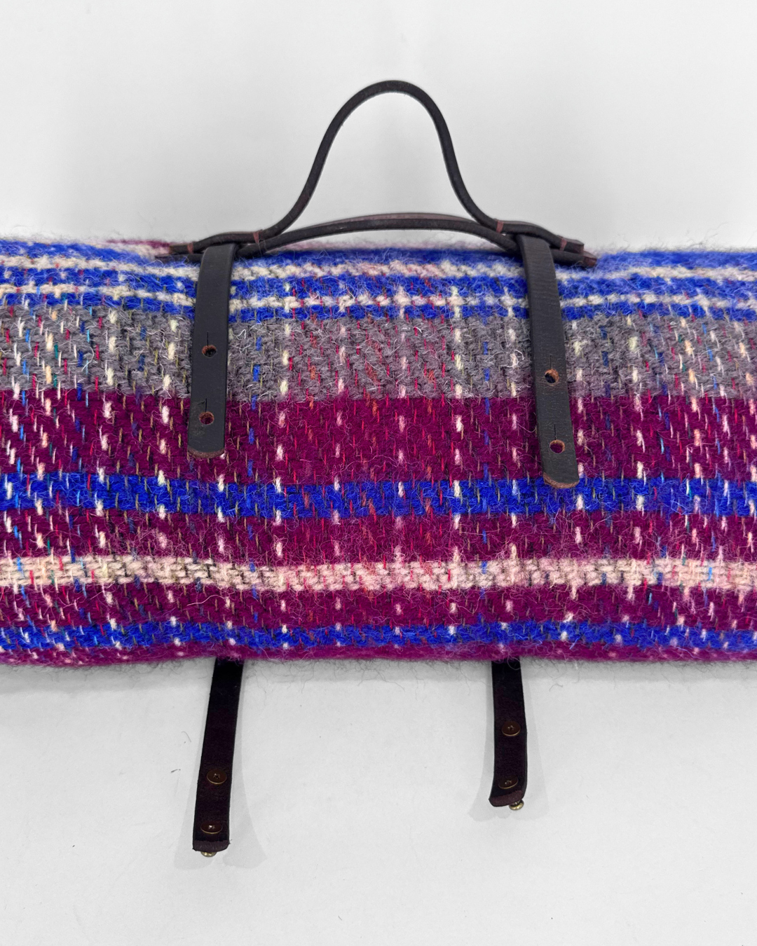 Picnic Rug Roll with Leather holder