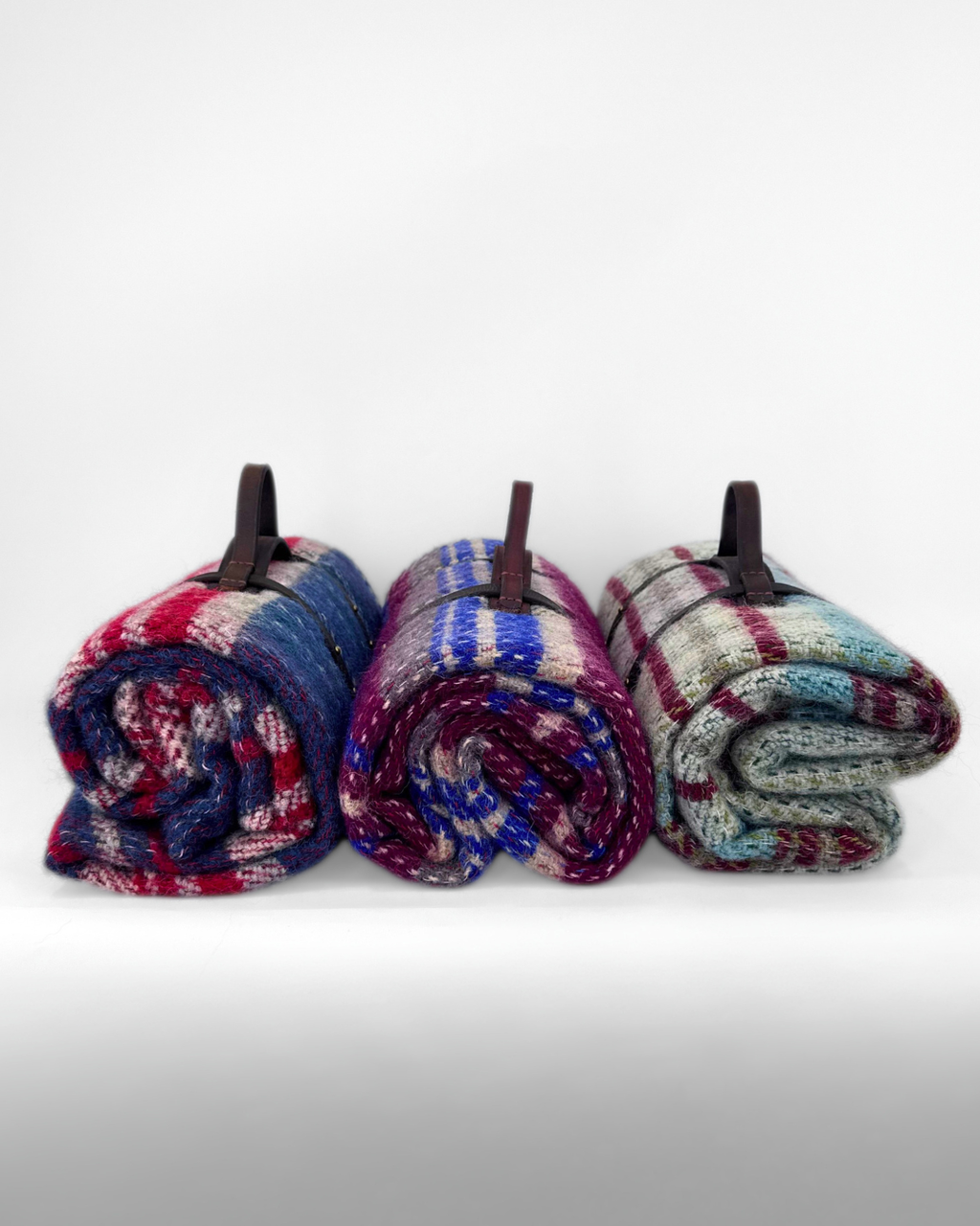 Picnic Rug Roll with Leather holder